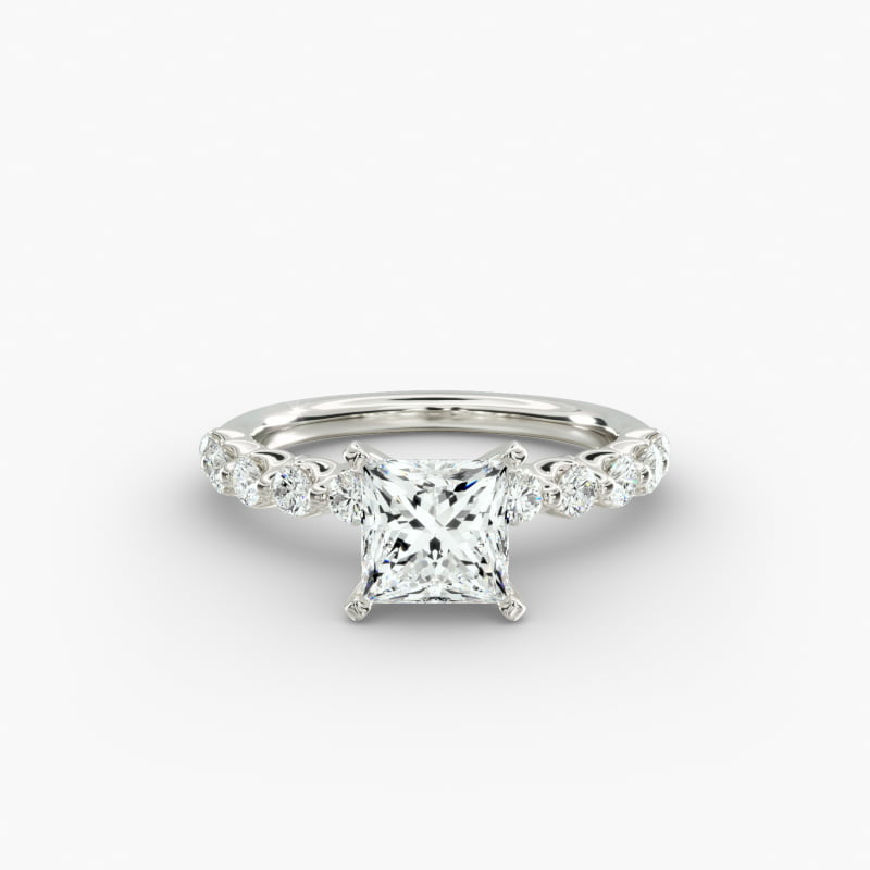 Floating Lab-Grown Diamond Engagement Ring in 14k White Gold (3/8 ct.tw.)