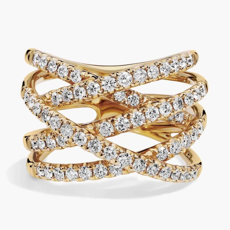 Diamond Wrap Fashion Ring in 14k Yellow Gold (1 ct. tw.)