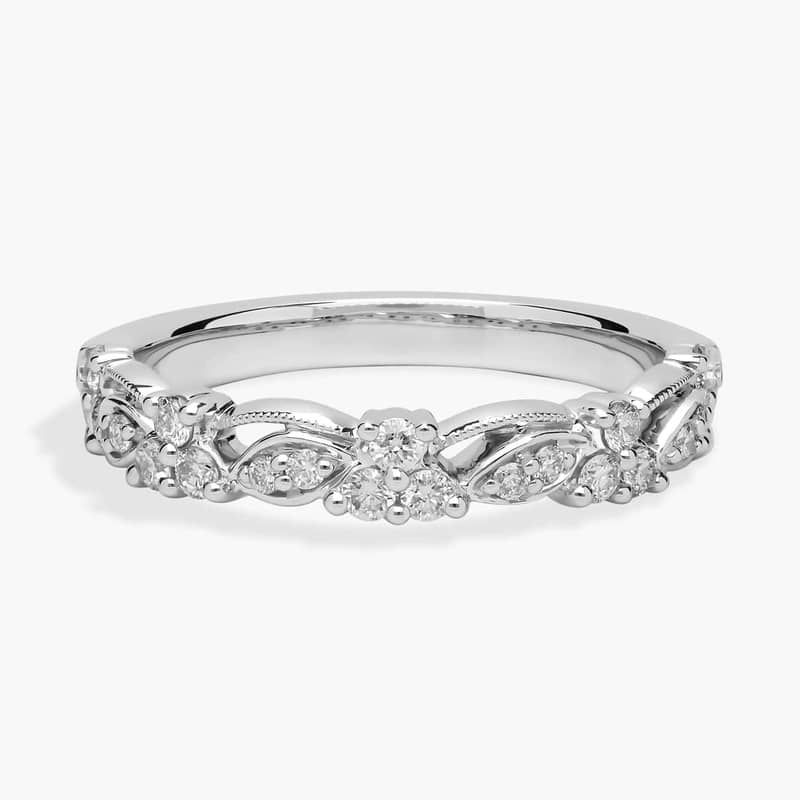 Romantic Vintage Lace Lab-Grown Diamond Ring in Platinum (1/3 ct. tw.)