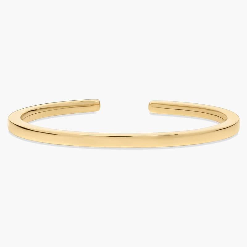 Flexible Cuff in 14k Yellow Gold (4mm)