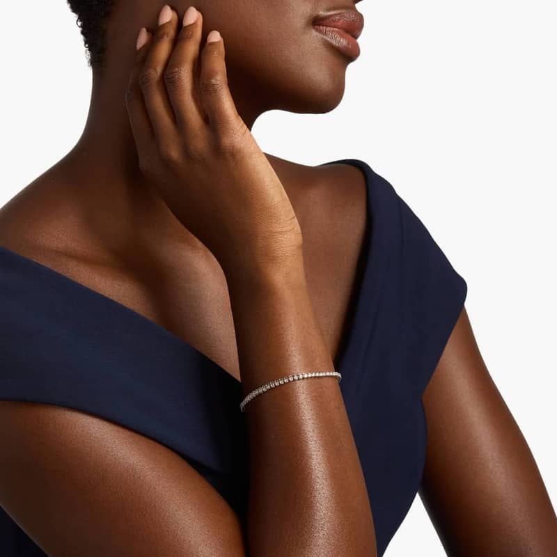 7 " Four Prong Lab-Grown Diamond Tennis Bracelet In 14k White Gold (2 Ct. - F-G / VS2-SI1)