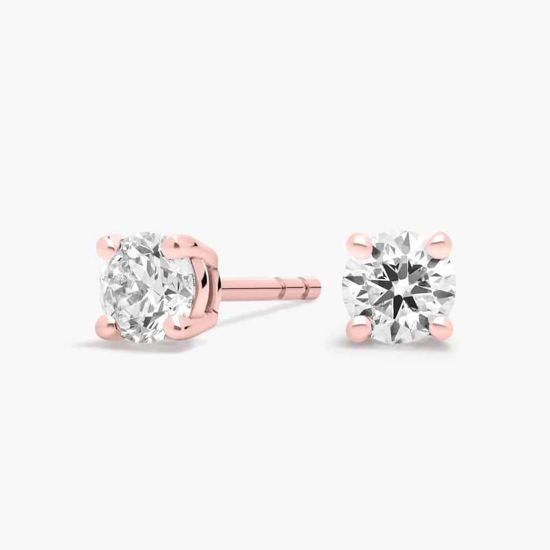 Diamond Stud Earrings in 14k Rose Gold (1/2 ct. tw.)