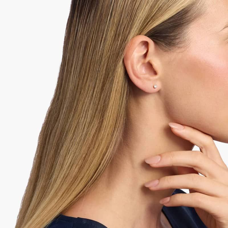 Bezel Set Lab-Grown Diamond Stud Earrings In 14K Yellow Gold (1/4 Ct. tw. - F-G / VS2-SI1)