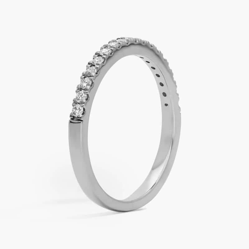 Diamond Ring with 0.25 CTW Round Cut Lab-Grown Diamonds in 14K White Gold