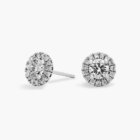 Diamond Halo Studs