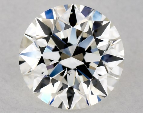 GIA 0.80 Carat H-SI1 Excellent Cut Round Diamond