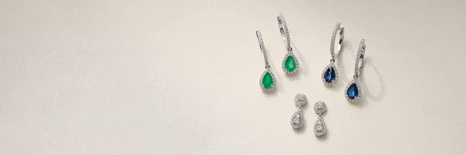 Diamond and gemstone earrings